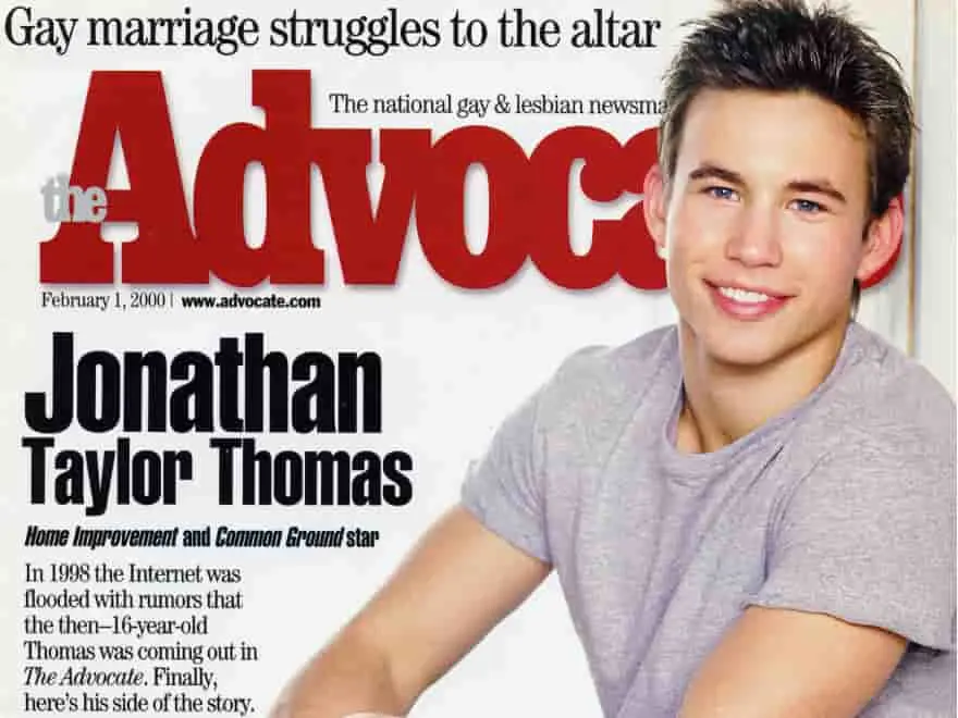 Is Jonathan Taylor Thomas A Gay